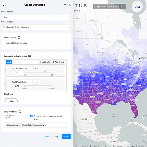 Automated ad targeting based on weather